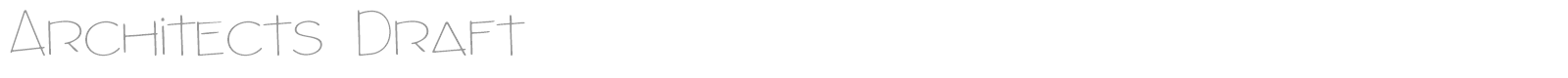 Architects Draft font preview